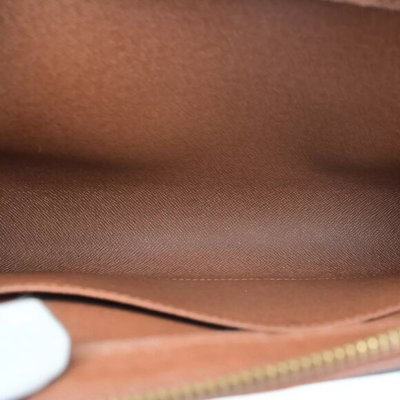 LOUIS VUITTON Orsay Clutch Hand Bag Monogram Leather Brown France - Picture 10 of 14